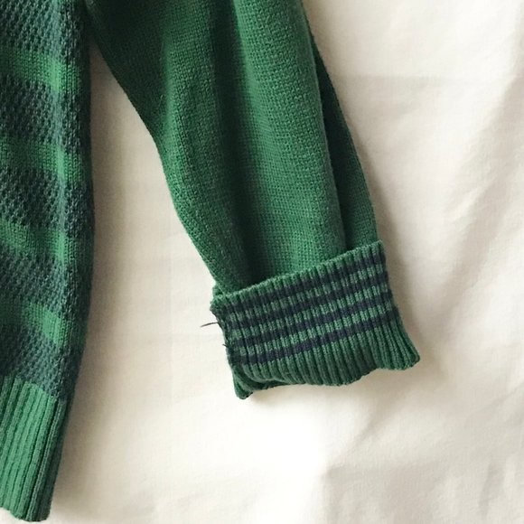 Tommy Hilfiger Green Blue Cardigan Sweater Mens Size XL X-Large Stripes Full Zip - Picture 8 of 16